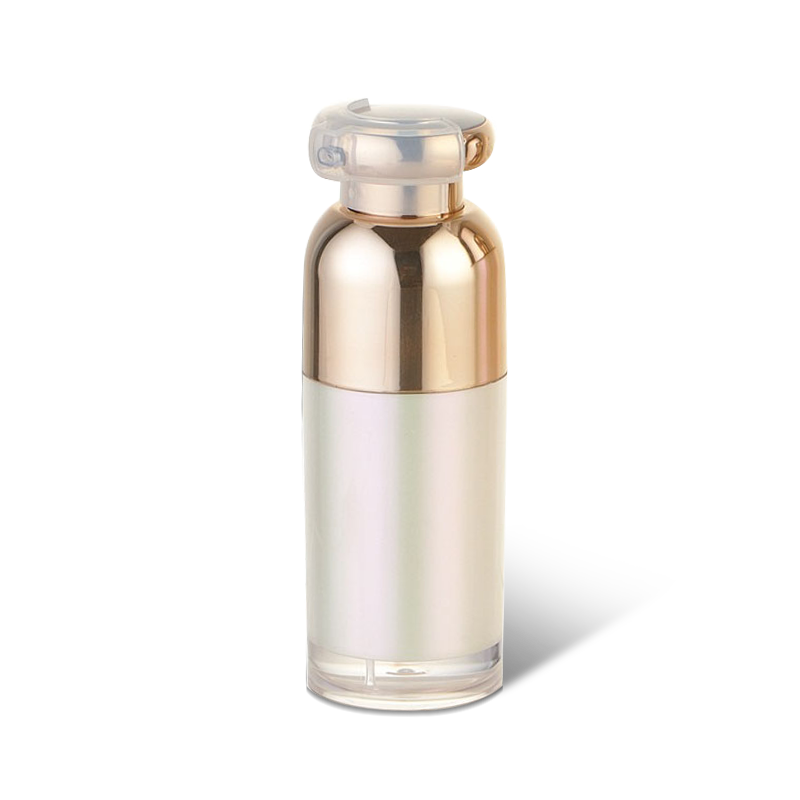 Luxury round double wall airless bottle foundation skincare packaging  YH-L15T