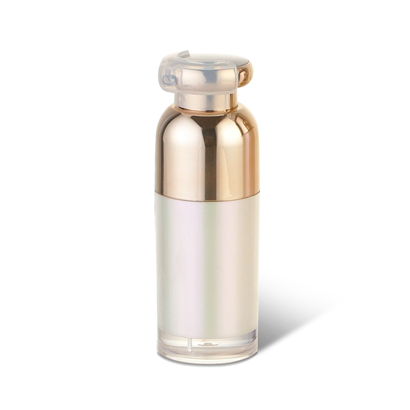 Luxury round double wall airless bottle foundation skincare packaging  YH-L15T