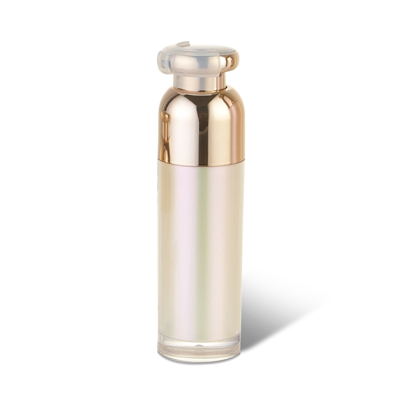 Luxury round double wall airless bottle serum cosmetic packaging  YH-L30T