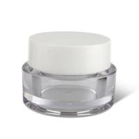Luxury round PETG double wall cream jar skincare jar packaging  YH-CJ019,50g
