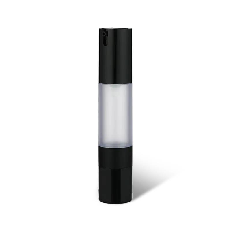 Hot sale cylinder airless bottle with brush foundation packaging  YH-L006-B，15ml