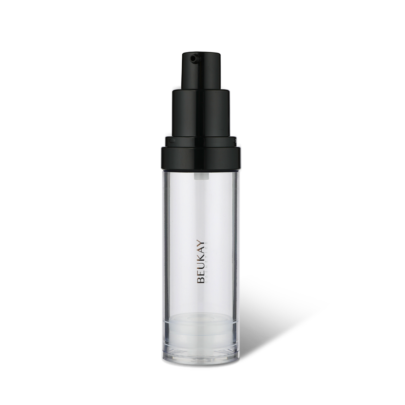 Classic cylinder airless bottle skincare packaging  YH-L004，30ml
