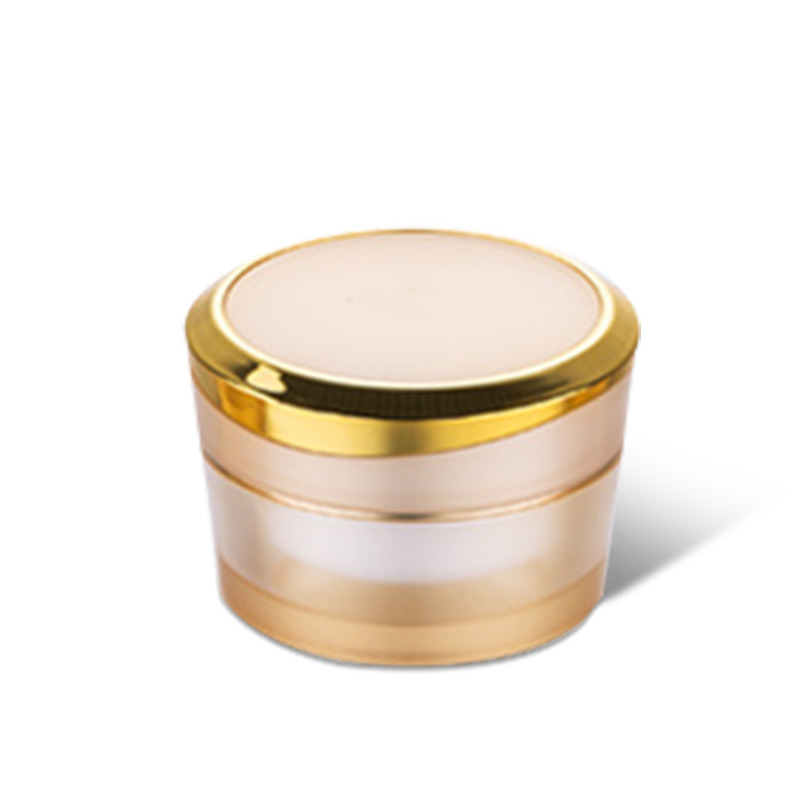 Luxury double wall with ring acrylic cream jar skincare jar packaging  YH-CJ006,30g