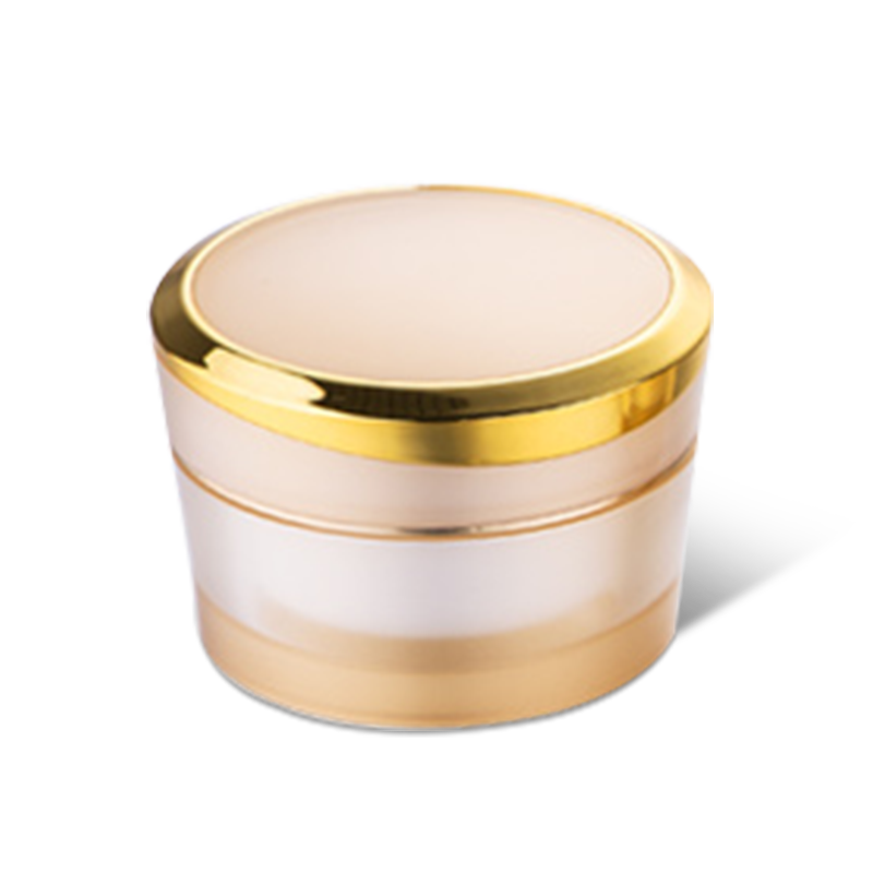 Conicalness double wall with ring acrylic cream jar cosmetic jar packaging  YH-CJ006,50g